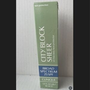 Clinique City Block Sheer SPF 25 1.4 oz / 40 ml FULL size NEW in box